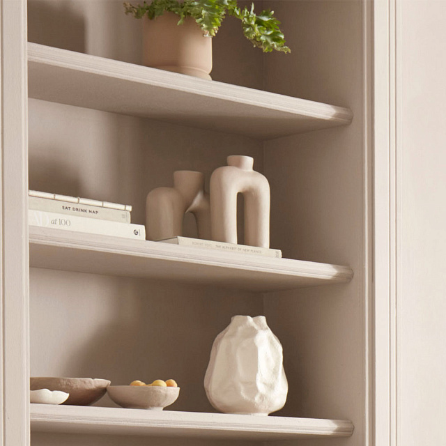 421068 Ваза декоративная SAKAI, H270, ?210, алюминий, бежевый в Москве 421068 Ваза декоративная SAKAI, H270, ?210, алюминий, бежевый