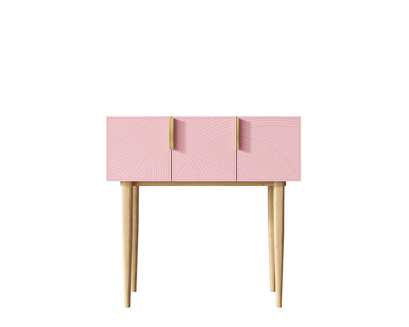 Консоль с тремя дверками "Line" LN15/GR1/pink