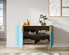 Комод с двумя дверками "Line" LN01/GR1/blue №1