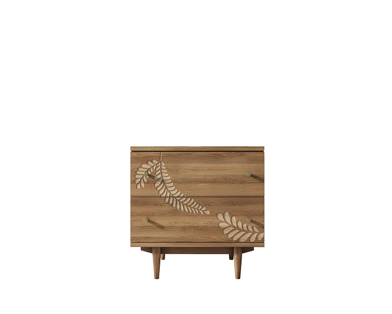 Комод "Boho" 2 ящика с растением арт BH05