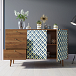 Комод "Berber" с двумя дверками и ящиками 13 принт арт BB05/Print_13 №1