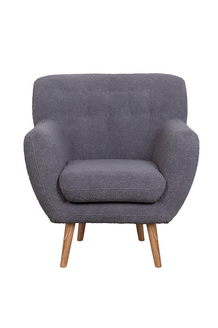 Низкое кресло Fuller Grey Boucle