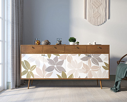 Комод "Berber" четыре дверки и четыре ящика 27 принт арт BB25/Print_27