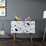 Комод на высоких ножках "Berber" малый принт 9 арт BB13/Print_09