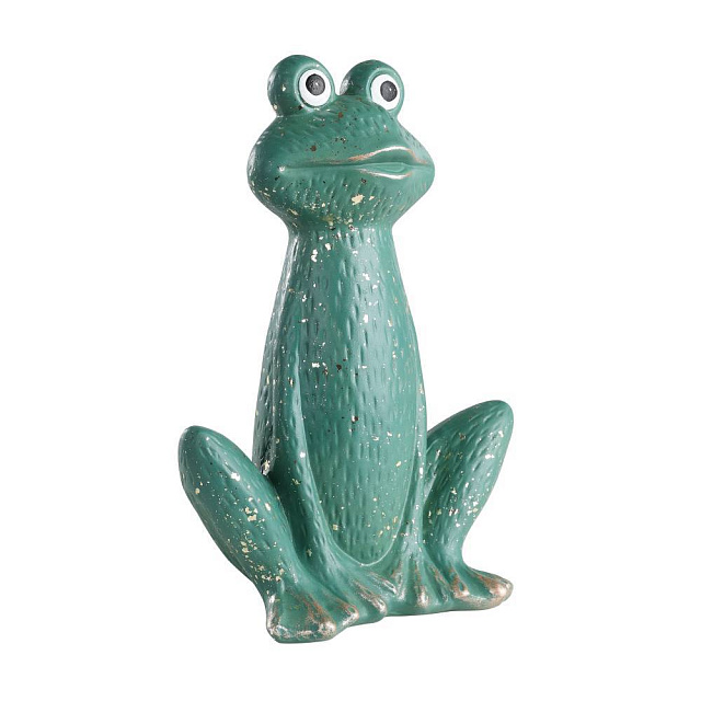427938 Фигурка Лягушка SAIDANE L180, B110, H275 керамика, темно-зеленый в Москве 427938 Фигурка Лягушка SAIDANE L180, B110, H275 керамика, темно-зеленый