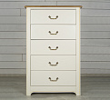 Бежевый комод "Olivia" высокий на 5 ящиков арт GA3005C №5