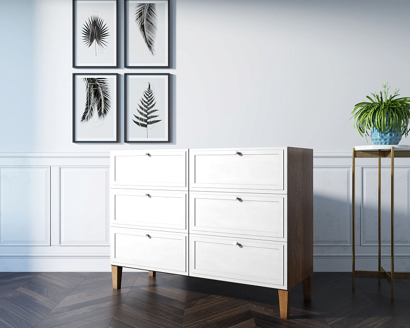 Комод "Andersen" на 6 ящиков арт AN06WH