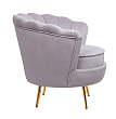 Низкое кресло ракушка Pearl Grey №2