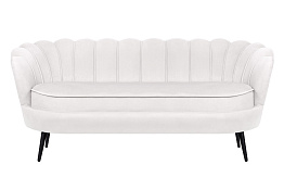 Диван ракушка Pearl Triple Beige на черных ножках в Москве