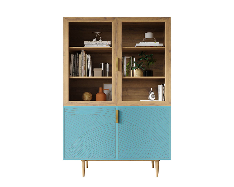 Буфет с двумя дверками "Line" LN11/GR1/blue