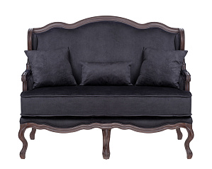 Двухместный дизайнерский диван Brody Double Black