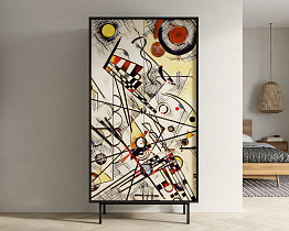 Шкаф двухдверный "Emerson" by Kandinsky арт EM091/Print_01
