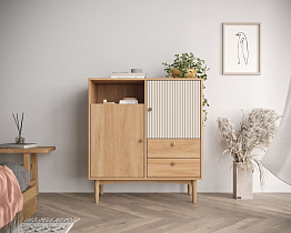 Комод Bubble Solid с двумя дверками и двумя ящиками арт BBL06S