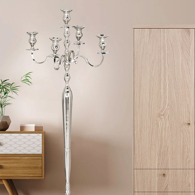 422413 Подсвечник MAXAAS L580, B300, H1550 алюминий, хром в Москве 422413 Подсвечник MAXAAS L580, B300, H1550 алюминий, хром