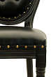 Дизайнерский барный стул Filon Button Black №4