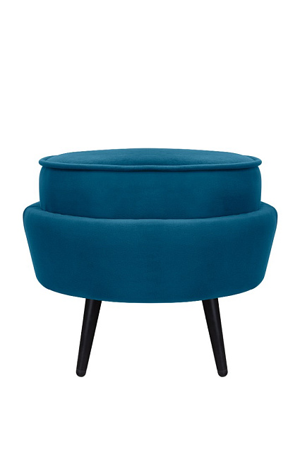 Пуф Pearl Adorn Marine на черных ножках