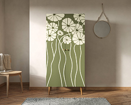 Шкаф малый двухстворчатый "Berber" принт 53 арт BB08/Print_53