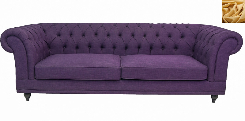 Диван мягкий арт-деко Neylan Purple желтый в Москве Диван мягкий арт-деко Neylan Purple желтый