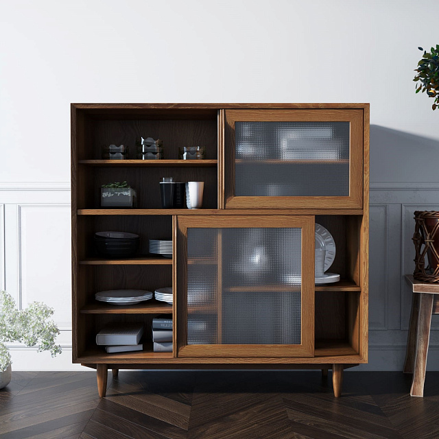 Буфет "Bruni" с витражными стеклами арт BR32 в Москве Буфет "Bruni" с витражными стеклами арт BR32