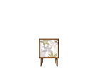 Тумбочка "Berber" с дверкой 27 принт арт BB21/Print_27, разноцветная №0