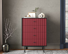 Комод вертикальный с четырьмя ящиками "Emerson" арт EM18/red/L №3
