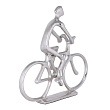 429742 Фигурка Велосипедист ZADIWIN, L240, B60, H235, алюминий, никель №0