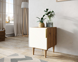 Тумбочка с дверкой "Line" LN08/GR1/beige