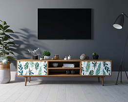Комод "Berber" с нишей низкий под TV принт 44 арт BB49/Print_44