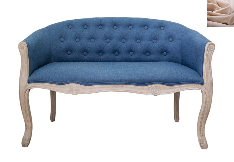 Диван французский стиль Kandy Double Blue бежевый