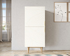 Вертикальный комод с двумя дверками "Line" LN05/GR1/beige №3