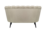 Дизайнерский диван Pearl Double Taupe на черных ножках №3
