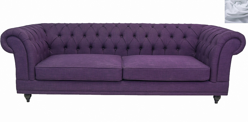 Диван мягкий арт-деко Neylan Purple серый в Москве Диван мягкий арт-деко Neylan Purple серый