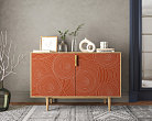 Комод с двумя дверками "Line" R18/red №3