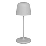 901878 Аккум. сенсорн. димм. настольная лампа MANNERA-S, H200, 1,8W(LED), IP54, 2500K, 3000K, 4000K, 170lm, алюминий, сталь, серый/пластик, белый