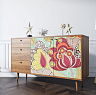 Комод "Berber" с двумя дверками и ящиками 6 принт арт BB05/Print_06