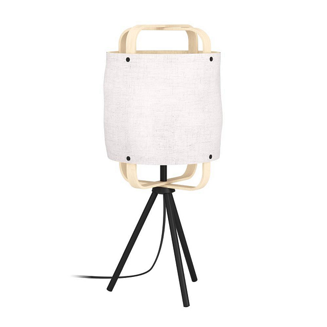 43934 Настольная лампа SURFLEET, 1X40W (E27), H515, сталь, черный / дерево, текстиль в Москве 43934 Настольная лампа SURFLEET, 1X40W (E27), H515, сталь, черный / дерево, текстиль