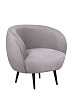 Мягкое кресло Benee Grey на черных ножках №0