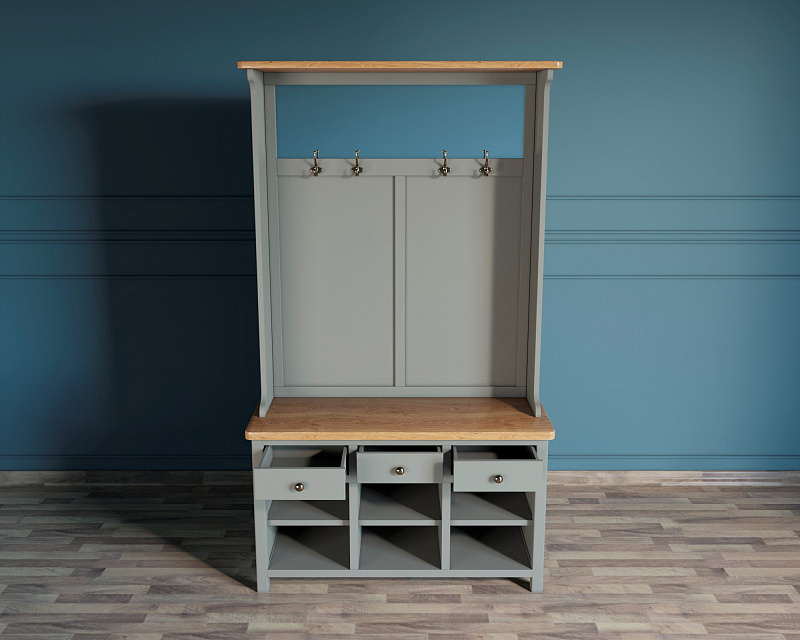 Прихожая Кантри "Jules Verne" в сером цвете арт JV13ETGG в Москве Прихожая Кантри "Jules Verne" в сером цвете арт JV13ETGG