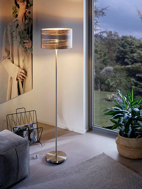 95171 Торшер (напольный светильник) MASERLO с ножным выключателем в Москве 95171 Торшер (напольный светильник) MASERLO с ножным выключателем