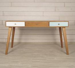 Рабочий стол "Aquarelle Birch" с тремя ящиками арт RE-36ETG