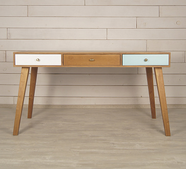 Рабочий стол "Aquarelle Birch" с тремя ящиками арт RE-36ETG