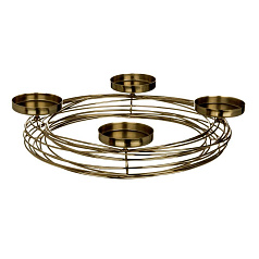 422393 Подсвечник HAGONY, H75 металл, золотой