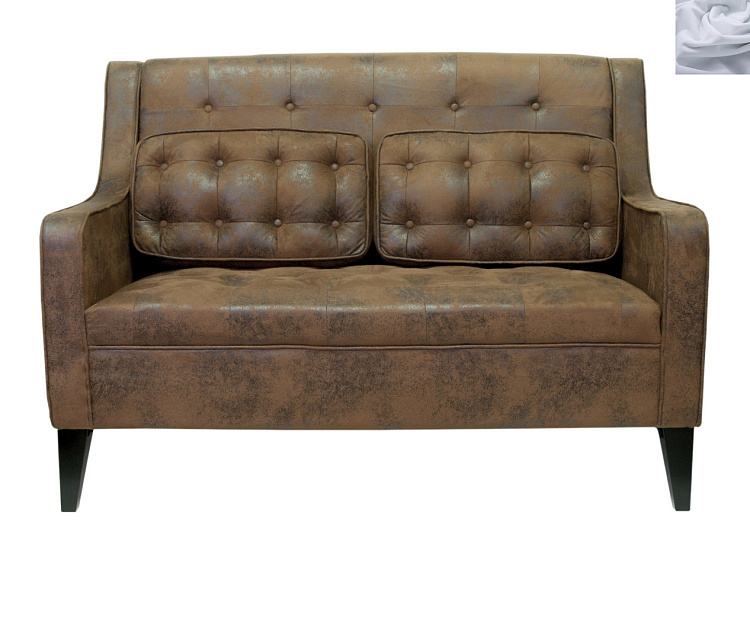 Дизайнерский двухместный диван Hublon Серый в Москве Дизайнерский двухместный диван Hublon Серый