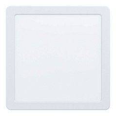 99181 Светодиодный встраиваемый светильник FUEVA 5, 17W (LED), 216х216, ET26, 2100lm, 4000K, сталь, белый