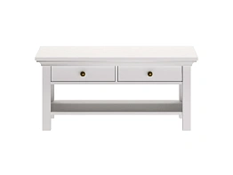 Стол журнальный Reina с выдвижными ящиками Белый