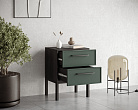 Тумбочка с двумя ящиками "Nicole" арт NEM16G Зеленый №1