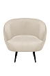 Мягкое кресло Benee Beige на черных ножках №1
