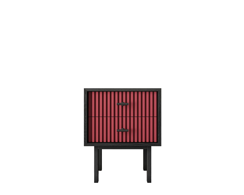 Тумбочка с двумя ящиками "Emerson" арт EM16/red/L в Москве Тумбочка с двумя ящиками "Emerson" арт EM16/red/L