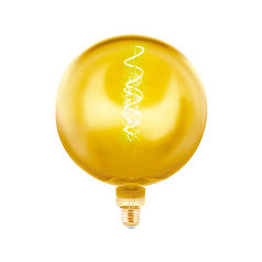 Светод. лампа G200, димм., 4W (E27), ?200, L255, 1900K, 50lm, янтарь