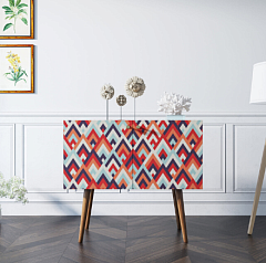 Комод на высоких ножках "Berber" малый принт 2 арт BB13/Print_02